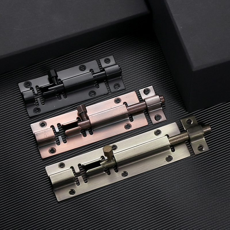 Red Ancient Green Bronze Black Stainless Steel Bolt 3-8 Inch Window Door Latch Wooden Door Bolt for Engineering Furniture