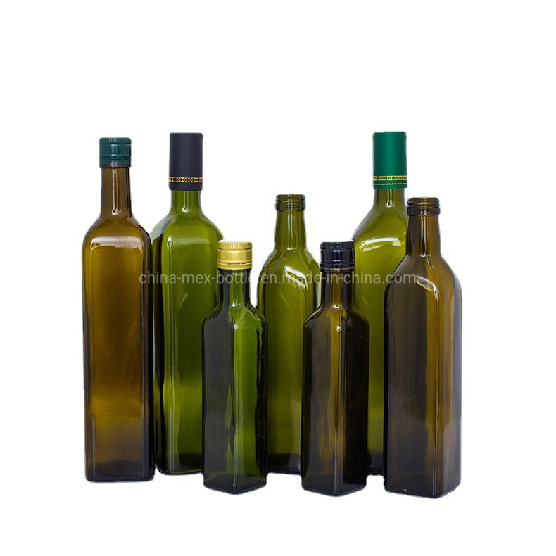 100ml 150ml 250ml 500ml 750ml 1000ml Square Glass Olive Oil Bottle