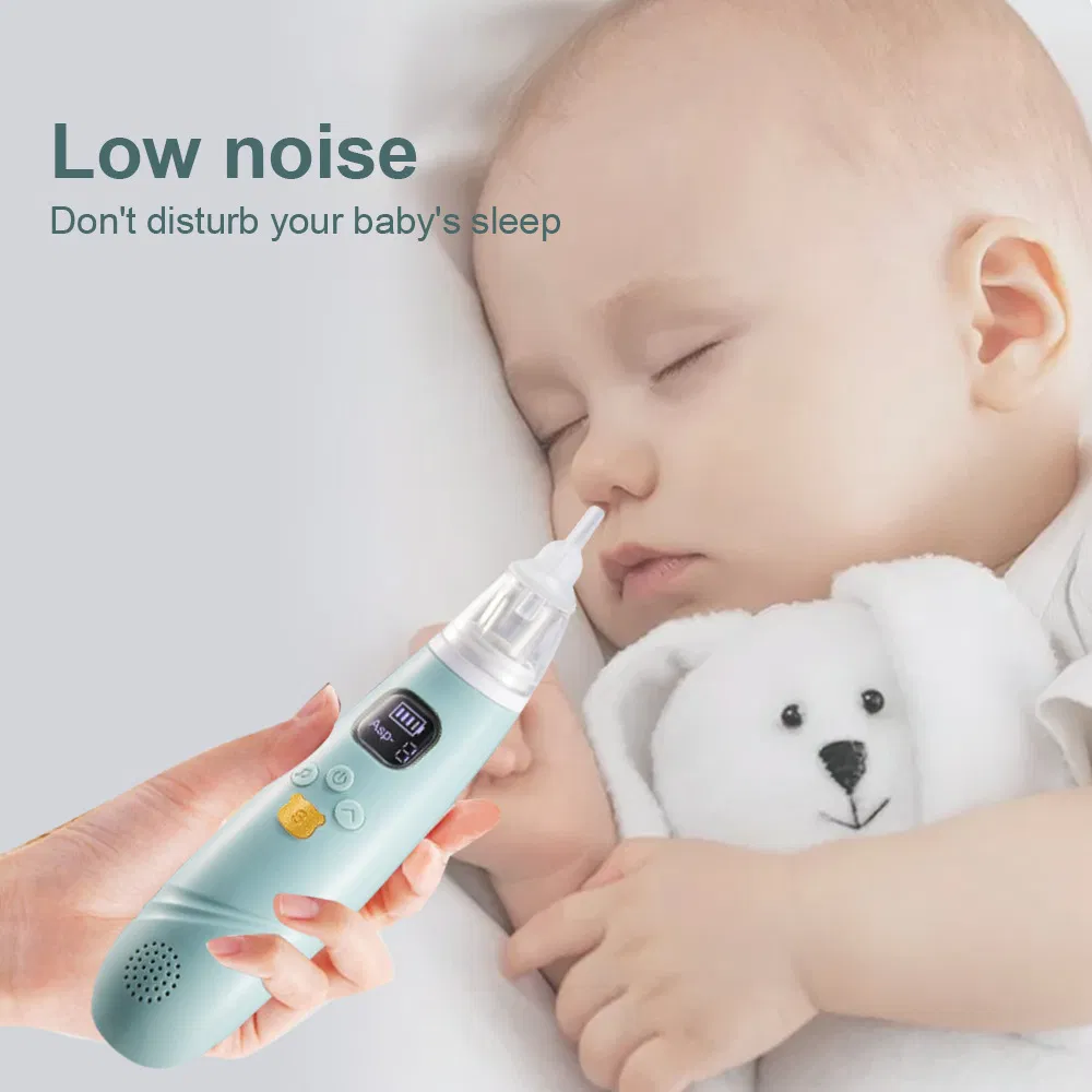 Factory High Quality Baby Nasal Aspirator Electric Adjustable Suction Nose Cleaner Newborn Safety Sanitation Nasal Tool