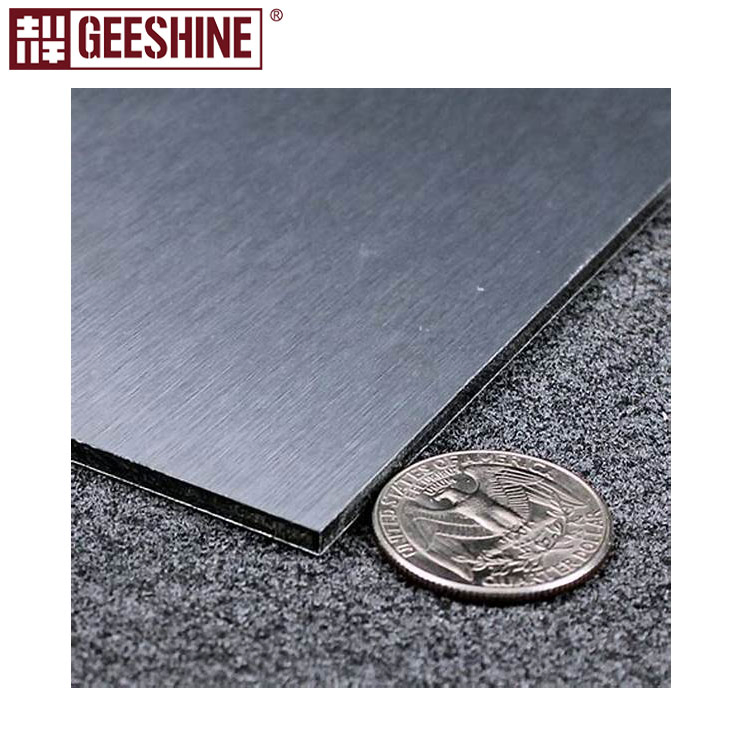 Brushed Silver PE Aluminum Composite Wall Panel ACP Sheet