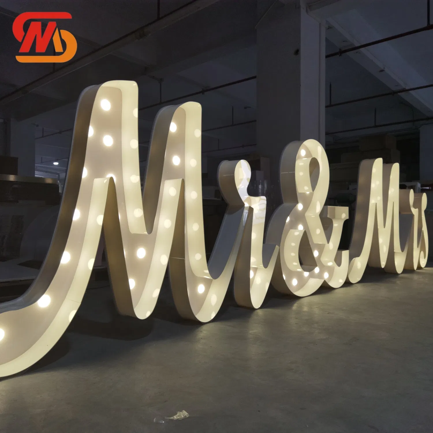 Smooth White Light Letter & Number Light Letter Wedding Party Stage Decor Custom LED Letter
