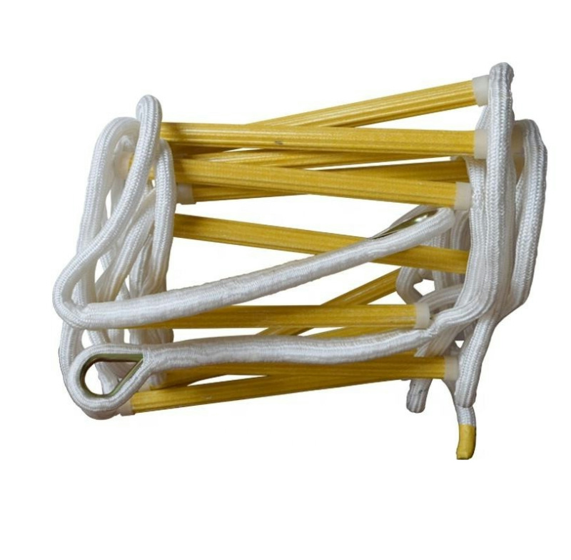 China Factory High Strength Nylon Rope Ladder Portable Emergency Rescue Fire Escape Ladder