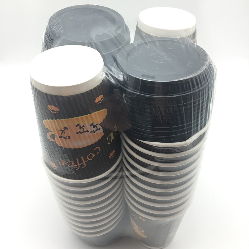 Бумажный кофейный стакан 8oz с печатью