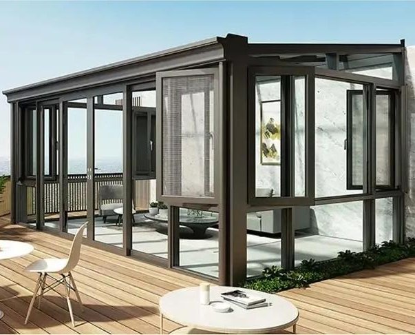 4 Season Aluminium Glass Sunrooms for Solarium