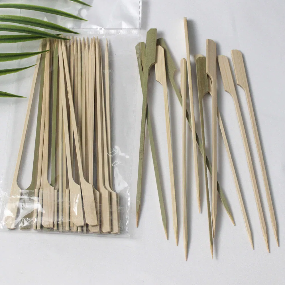Food-Contacting Grade Eco-Friendly High Quality Natural Bamboo Skewers for BBQ Food