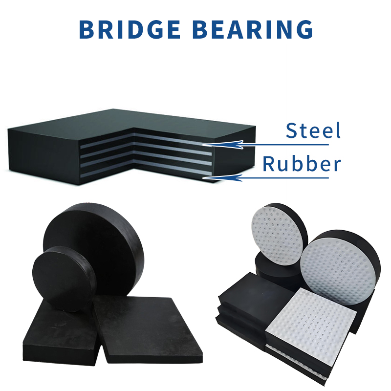 Elastomeric Bearing Pad Rubber Bearing Used for Building Construction
