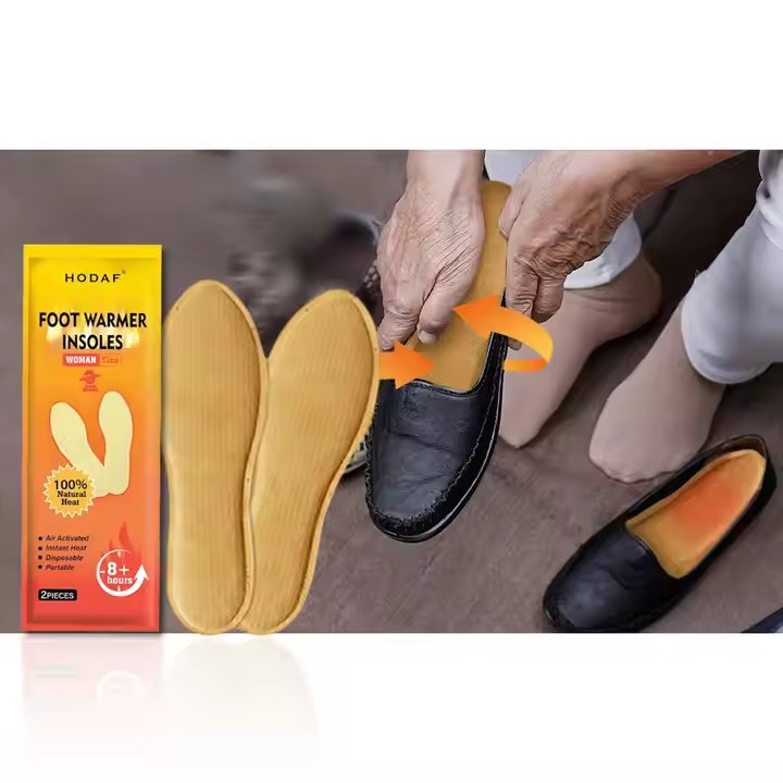 Heated Warmer Pad Shoes Foot Heat Patch Insole Feet Warm Winter Products