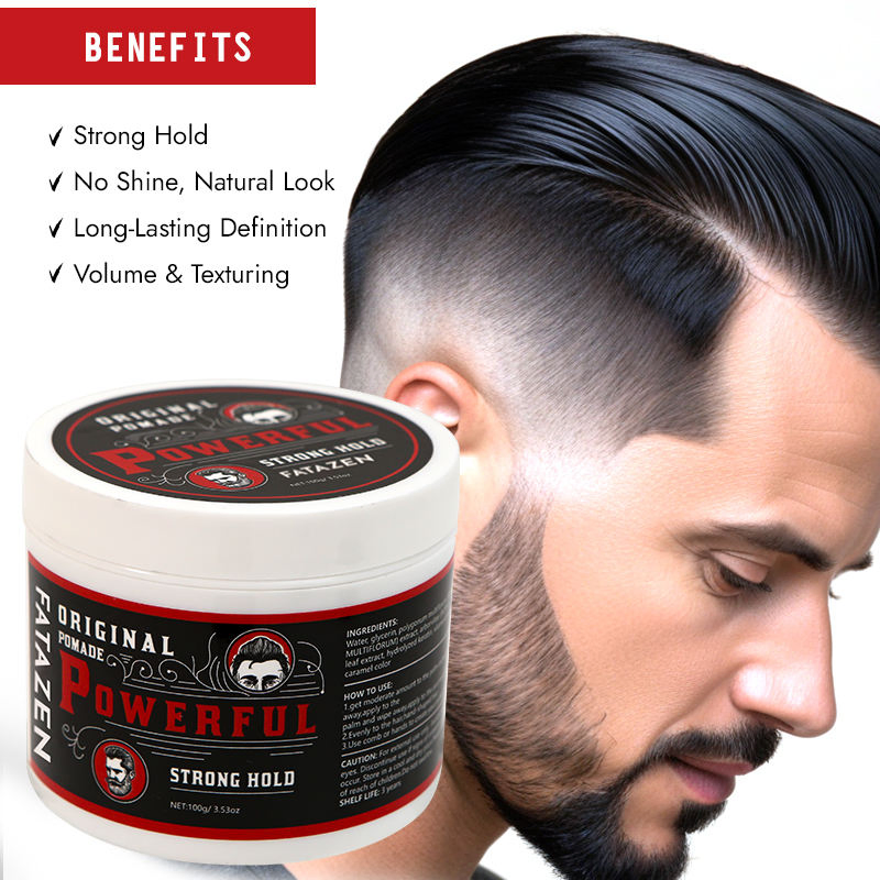 Private Label New Arrive Customizable High Quality Mens Matte Clay Texturizing Natural Hair Pomade Wax Styling Paste