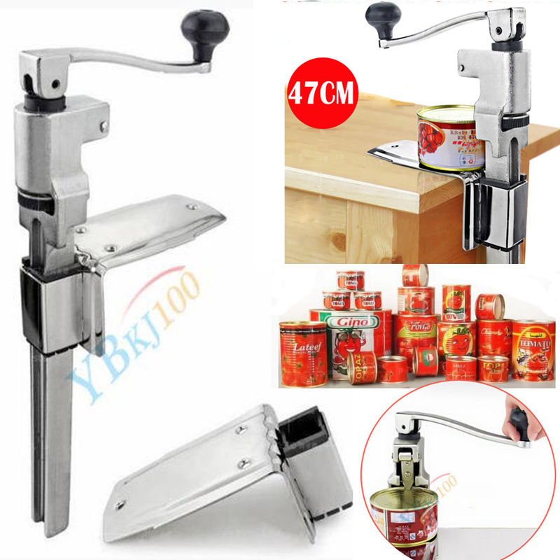 Table Mounted Tin Opener Cast Steel Manual Can Opener for Home Restaurant