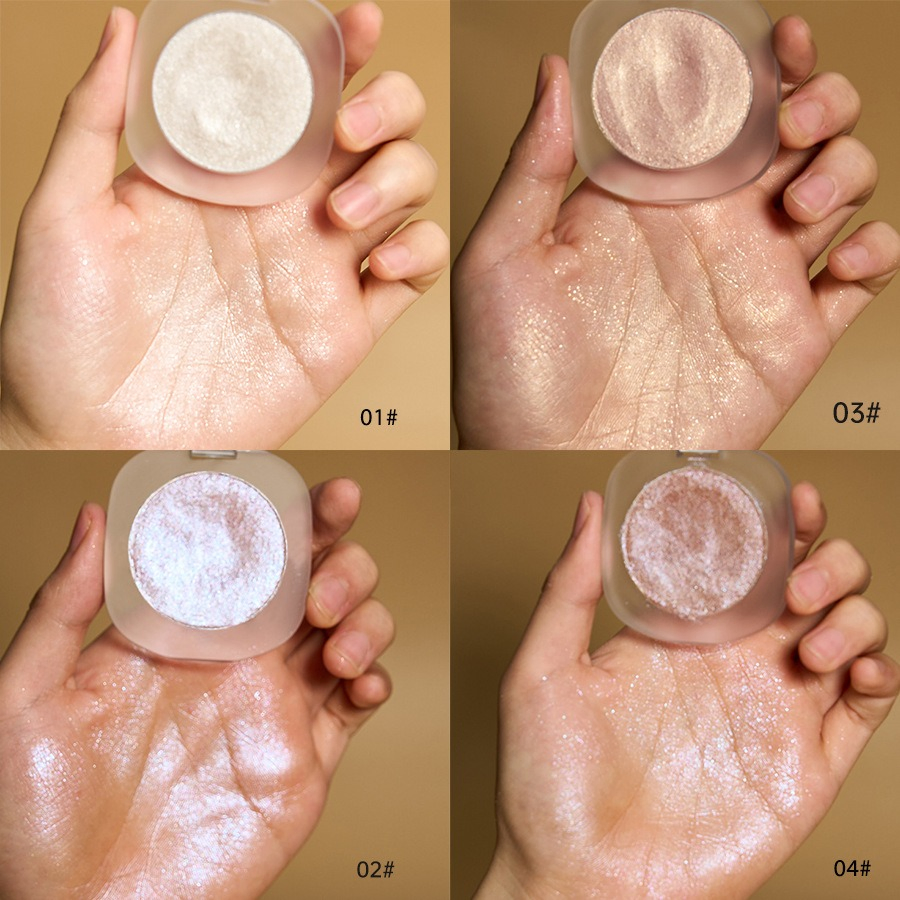 Vegan Makeup Factory Highlighter Palette Custom Brightening Glitter Mud Highlighter Your Logo