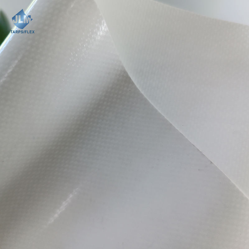 Self-Cleaning Quality PVDF Lacquer 1100dtex 30X30 PVC Coated Membrane Structure Fabric