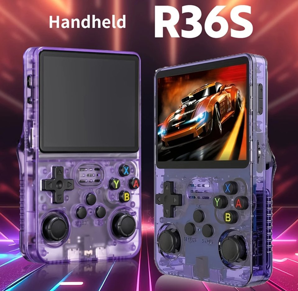 2024 R36s Handheld Game Console 3.5inch IPS Screen with 11 Simulator Game