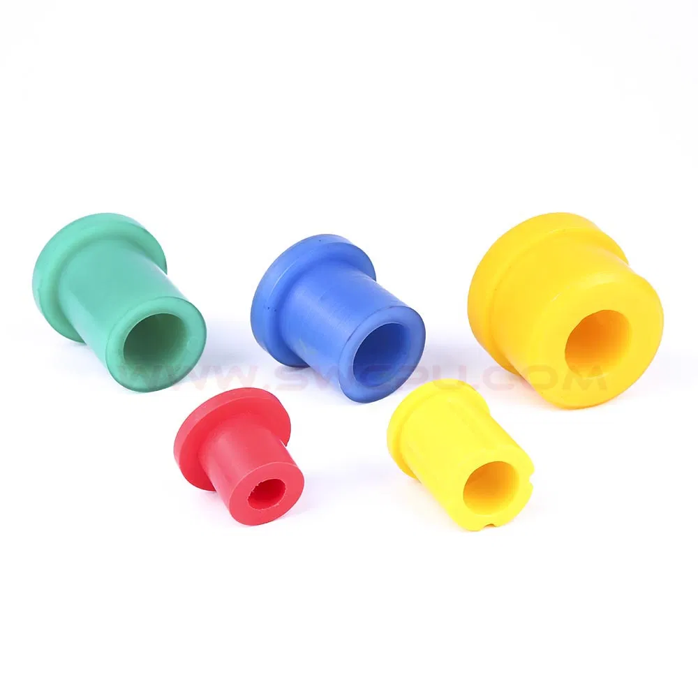 Custom Anti Impact High Temperature Polyurethane Rubber Plastic Molded Flange Bushing
