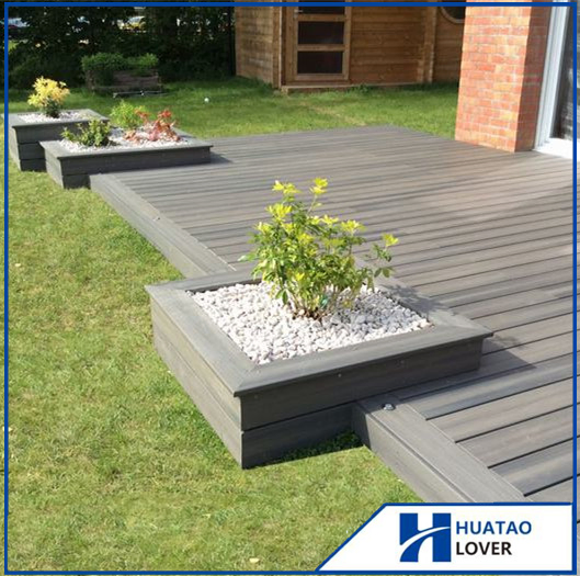 Garden Flooring Hard Wearing Composite Waterproof Patio WPC Outdoor Decking
