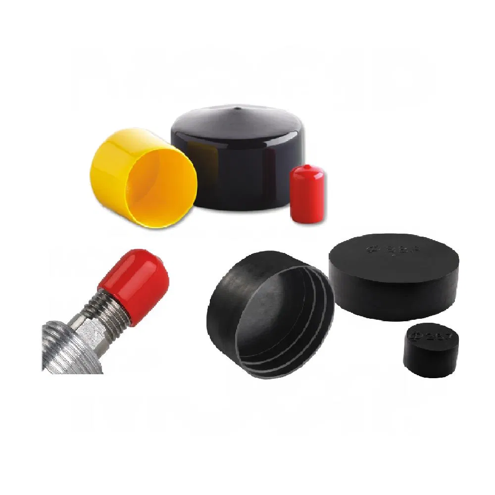 Auto Parts Protector Round Rubber Products Plastic Threaded Cable Wire End Plug Cap Thread PVC Pipe Cap Plastic Tube End Cap Plastic Cap