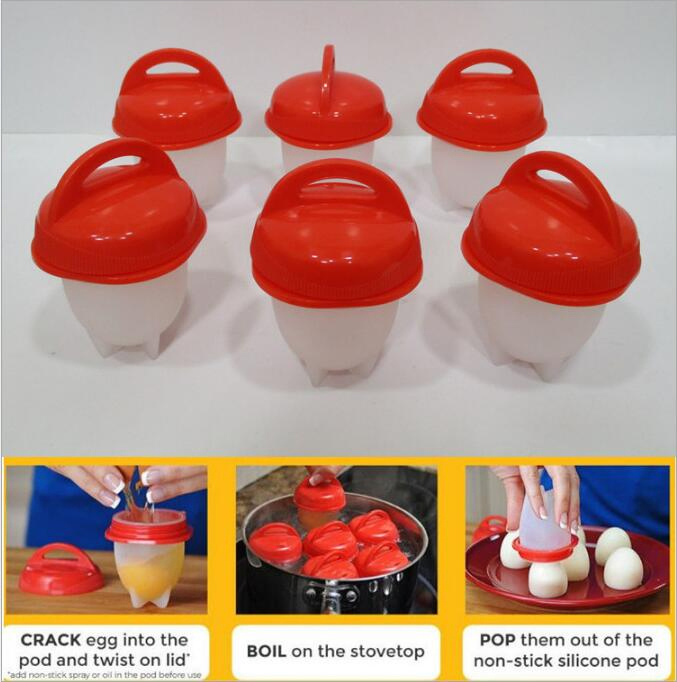 Egg Cooker-Silicone Egg Poachers for Hard Boiled Eggs Eggs Cup