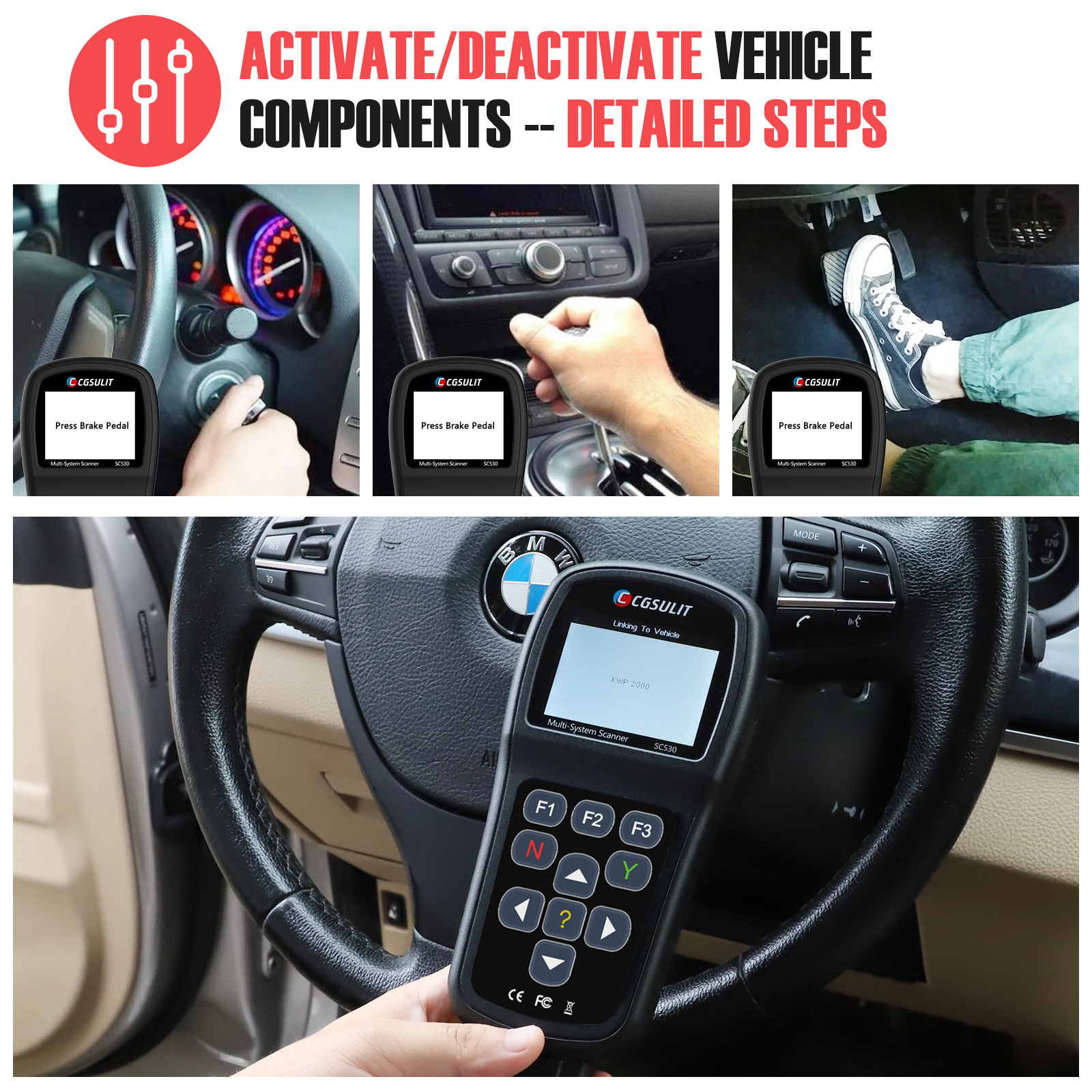 Автосканер OBD2 Ancel X6 для диагностики автомобиля