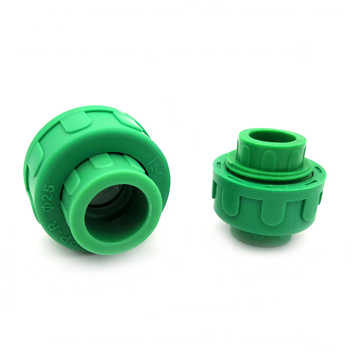 DIN8077 Green Color Plastic PPR Union Pipe Fittings for Drinking Water