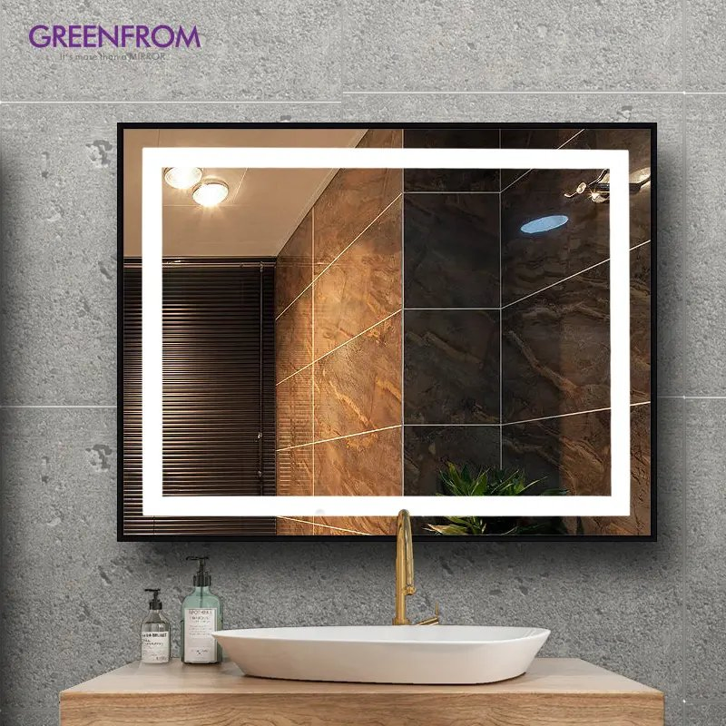 Touch Control Hotel Modern Smart Mirror with Light Vanity Mirror for Bathroom