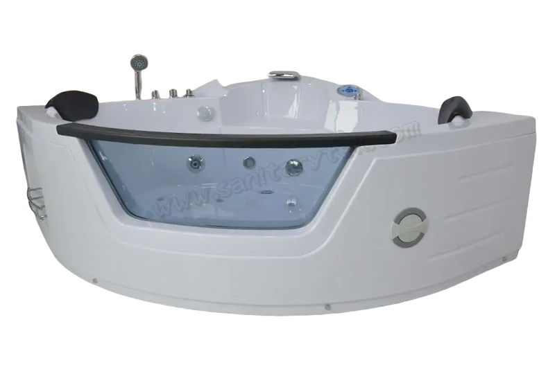 High Quality Price Lowes Glass Portable Hydromassage Whirlpool Bathtub