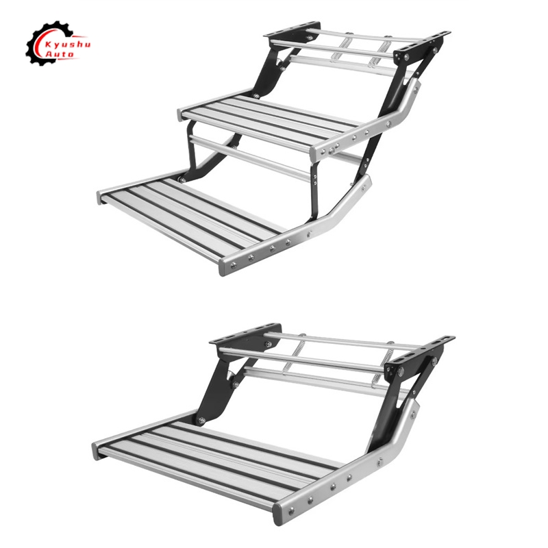 High Quality Thick Foldable Non-Slip Caravan Motorhome Trailer Step Aluminum Alloy Steel Accessories Campers Motorhomes