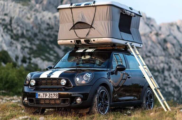 SUV Car Hard Shell 2.3m Roof Top Tent Ladder for Camping Trailer