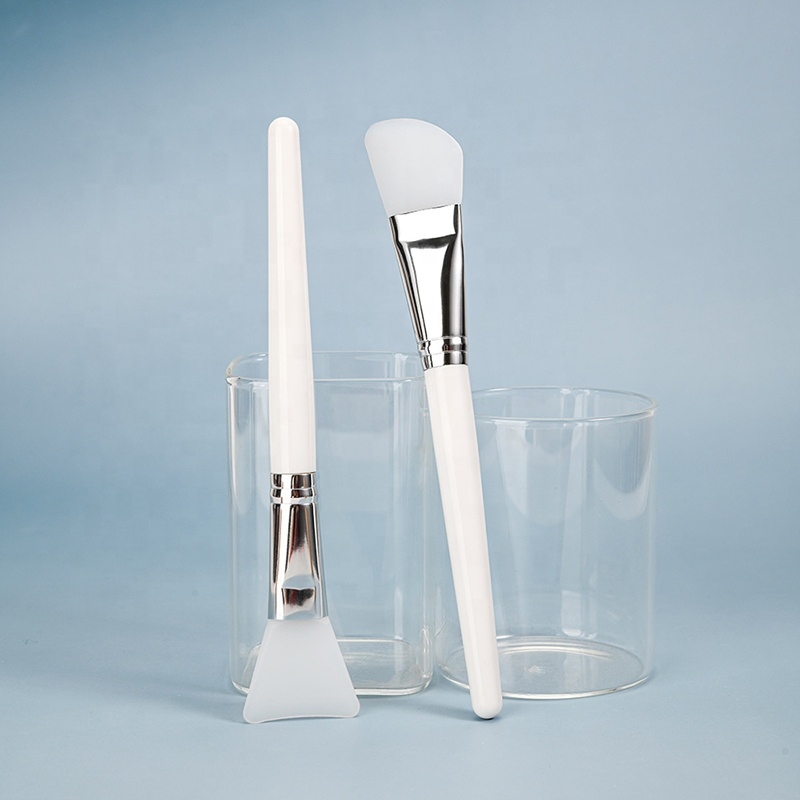2PCS Silica Gel Mask Brush New Facial Beauty Tools Application Cosmetic Mask Brush Face Silicone Mask Brush