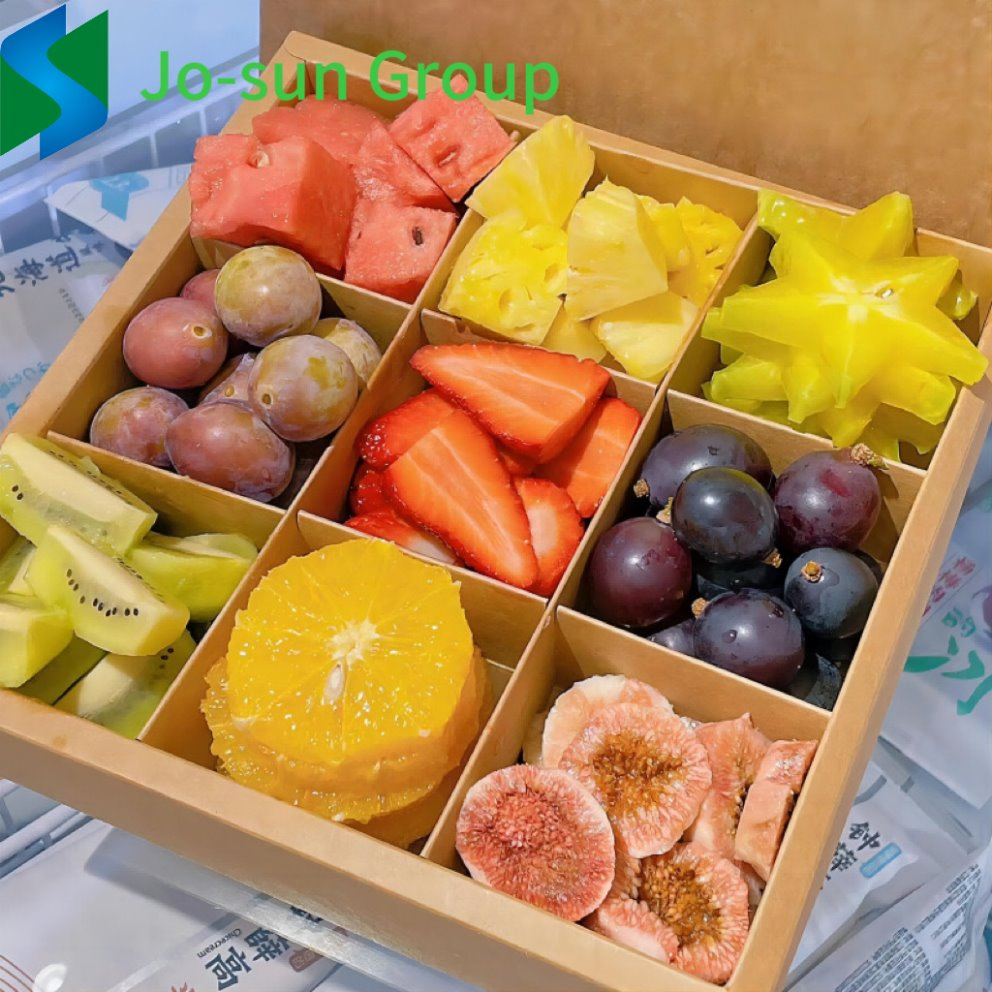 Kraft Paper Fruit Packing Box Picnic Platter Dessert Cake Packing Box