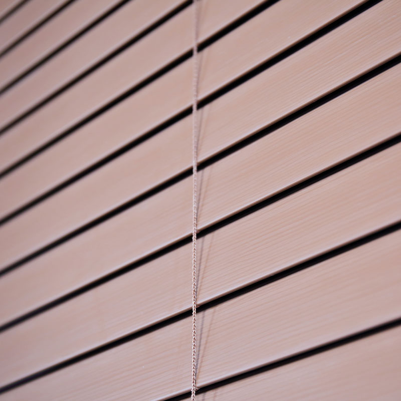 Decorative 2-Inch PVC Faux Wood Blinds Customized Window Covering