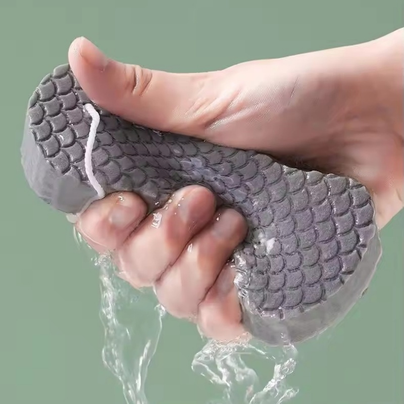 Reusable Dead Skin Removal Bath Sponge Kids Exfoliating Shower Scrubber Sponges