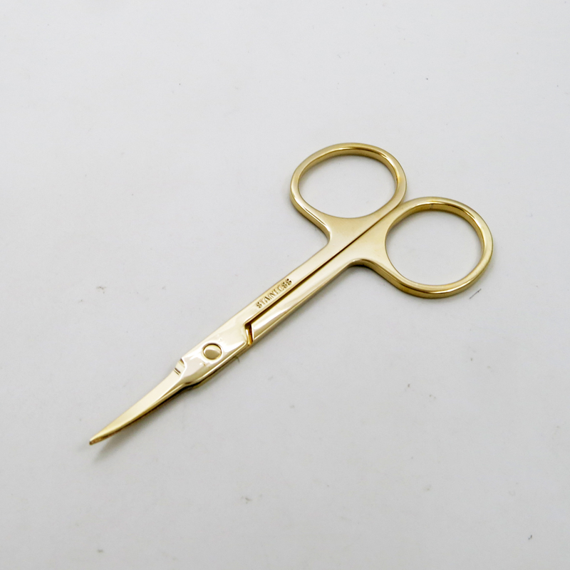 Stainless Steel with Golden Dead Shin Remover Scissor Durable Makeup Tool Beauty Scissor