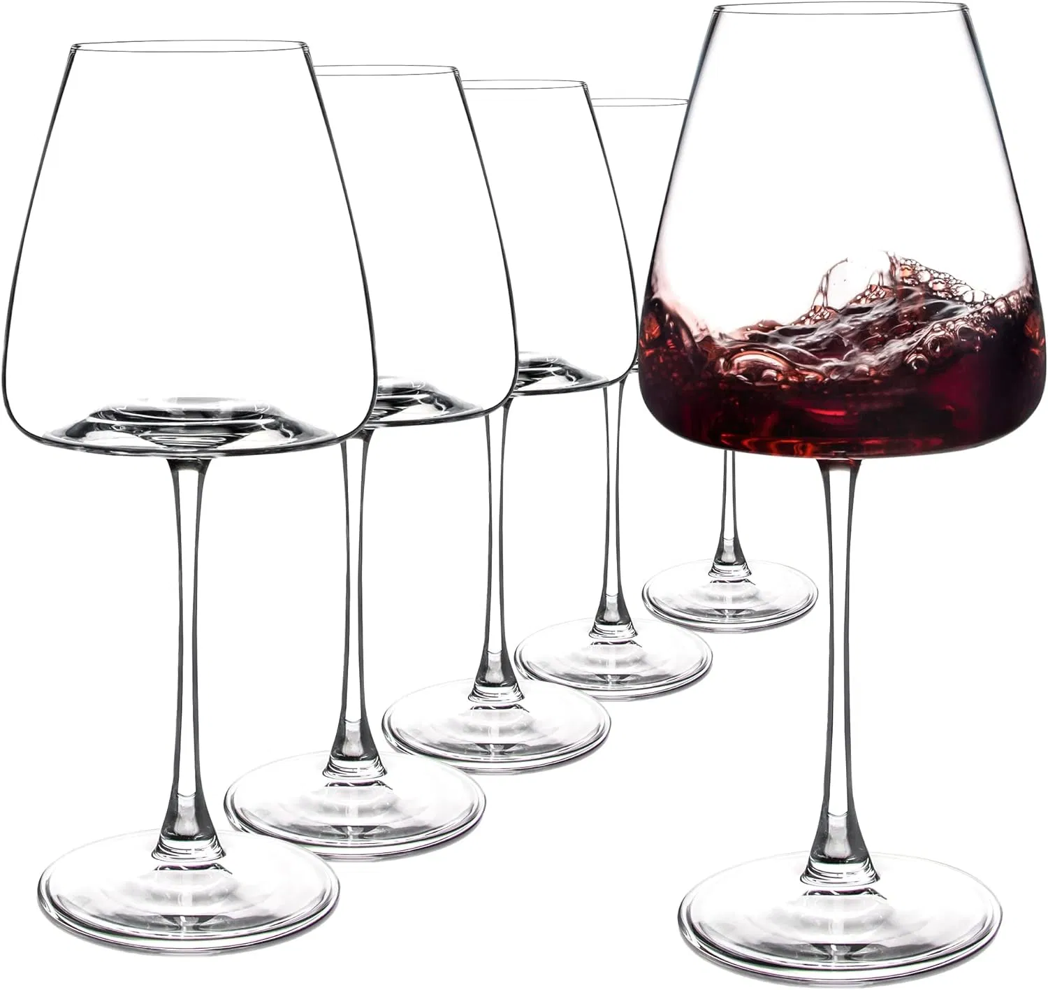 Wholesale Custom 590ml Stemmed Drinking Glasses Red Wine Glasses with Custom Size for Conundrum Red Blend Underwood Pinot Noir