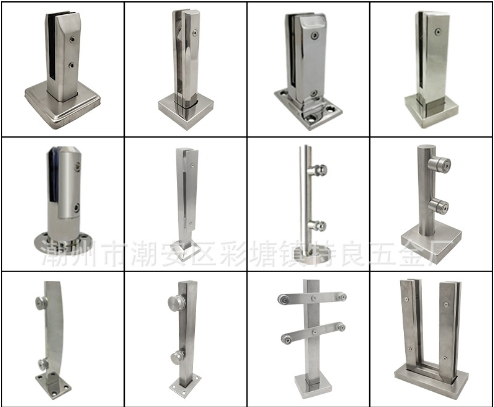 Stainless Steel Foot Fixing Clip Staircase Balcony Railing Patch Fitting