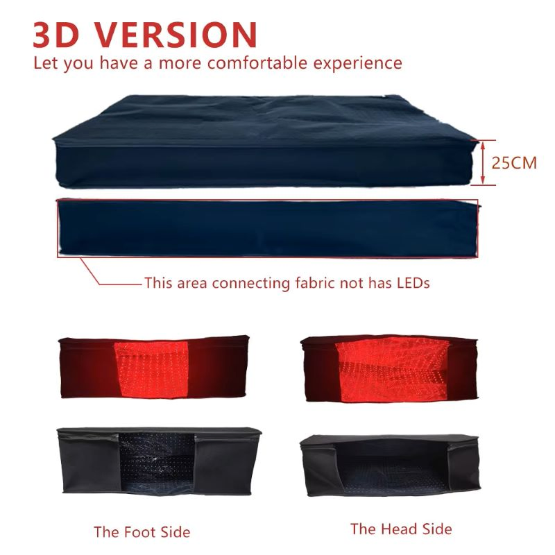 Full Body Red Light Therapy Mat Infrared Blanket Sleeping Bag Pain Relife