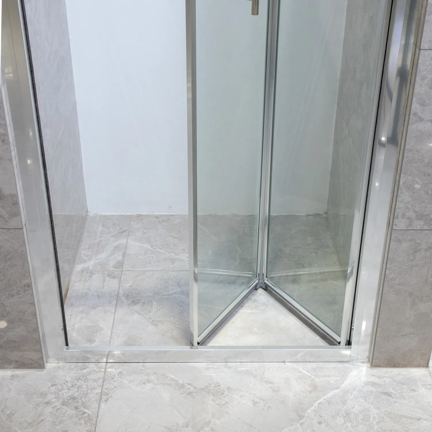 Bathroom Corner Rectangle Folding Shower Door Glass Shower Enclosure