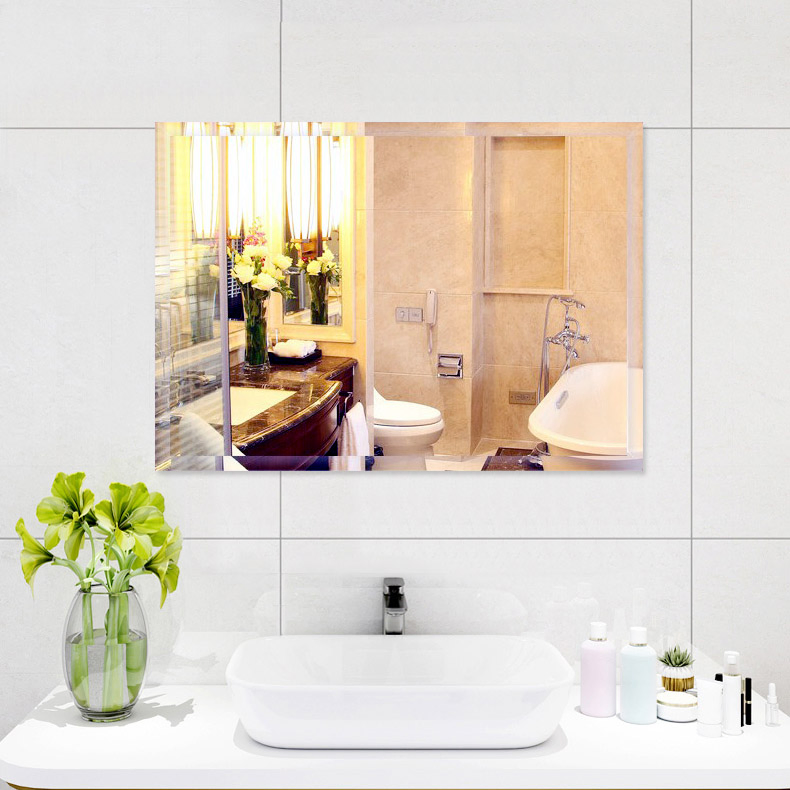 China Manufacturers Wholesale Customized Shape Mirror Glass Furniture for Living Room Bedroom