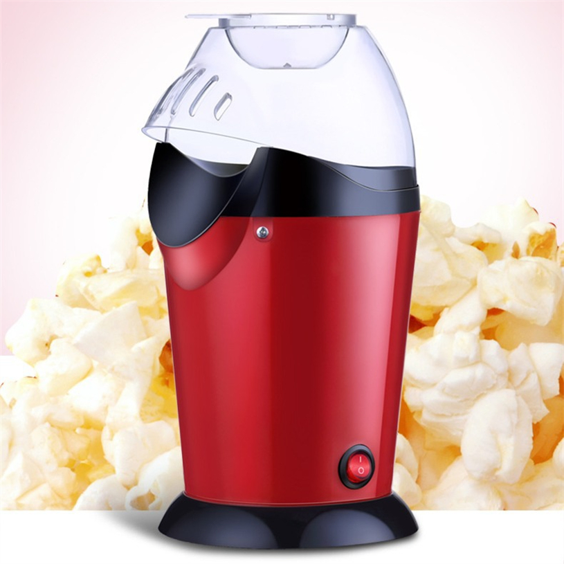 Hot Air 12-Cup Electric Pop Corn Popper Machine Measuring Cup Butter Melter Fast Popping Oil-Free Kitchen Appliances Popcorn Maker