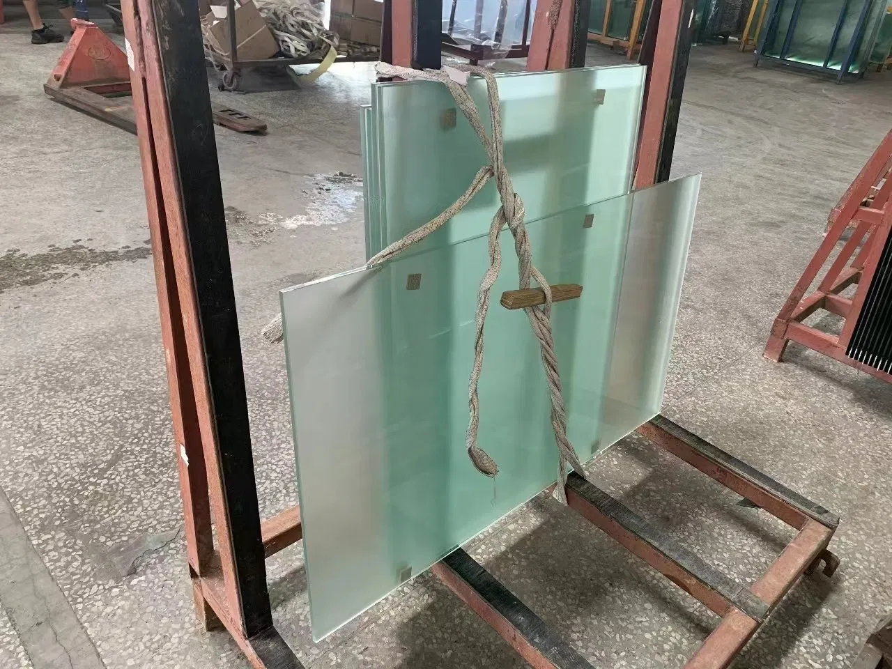 Stainless Steel Column with Glass Baluster Railing Balcony Fence for House