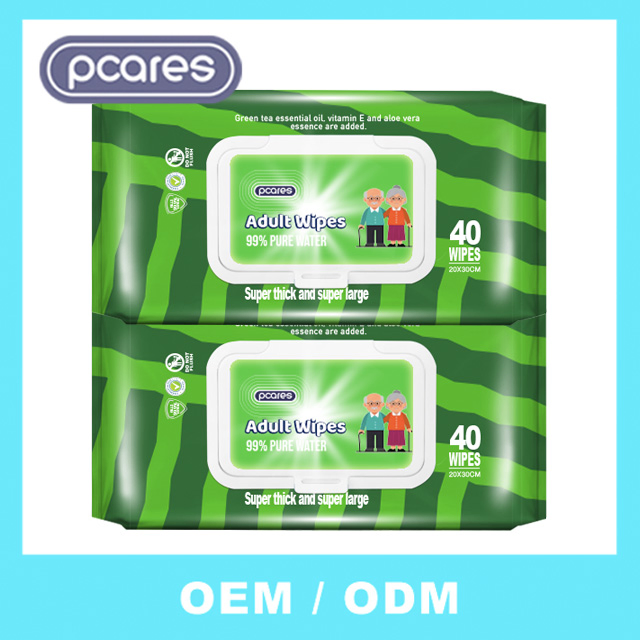 Extra Large Size Cleansing Body Wet Wipes Personal Care Hypoallergenic Adult Wipes