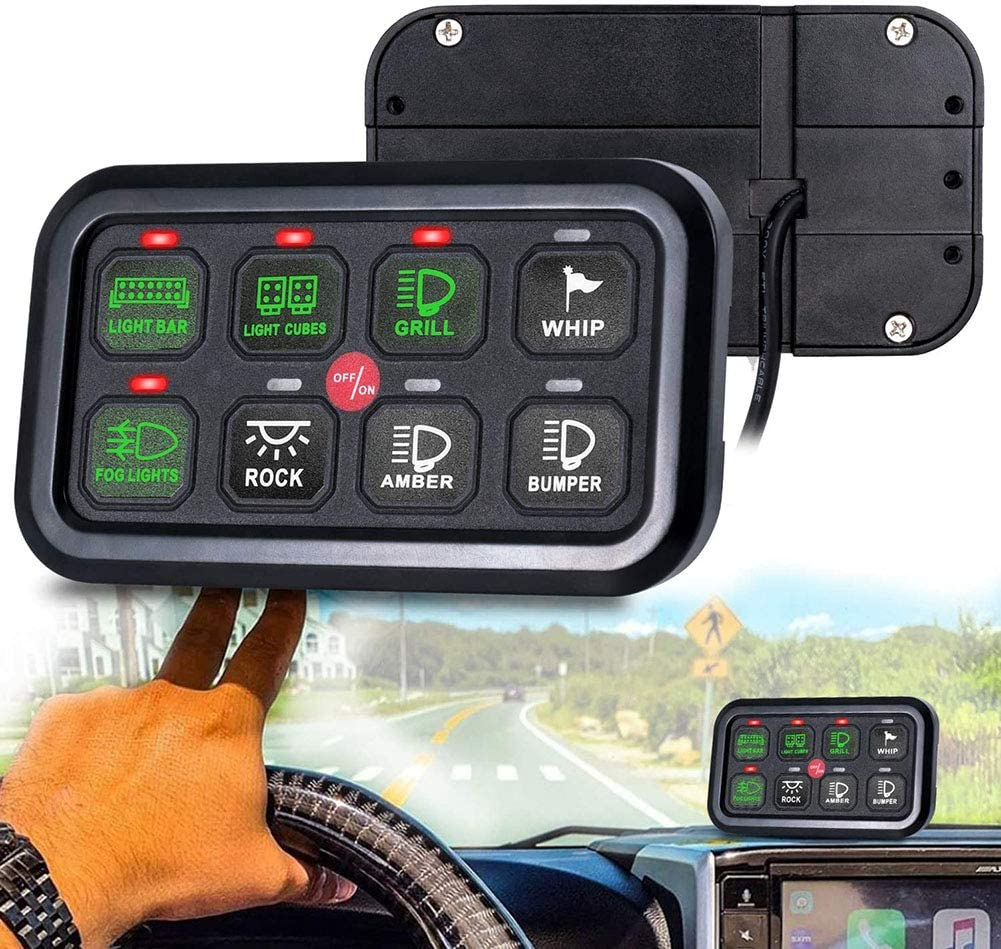 8-канальный электронный блок реле с панелью управления, водонепроницаемым монтажным боксом и жгутом проводов