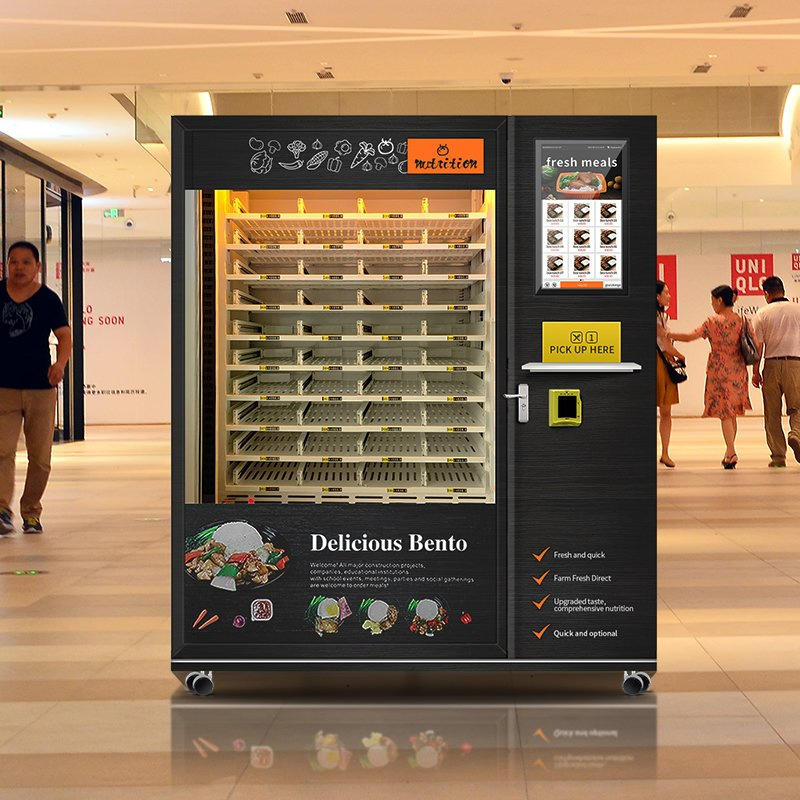 Heating Function Large Capacity Fully Automatic Hot Food Vending Machine