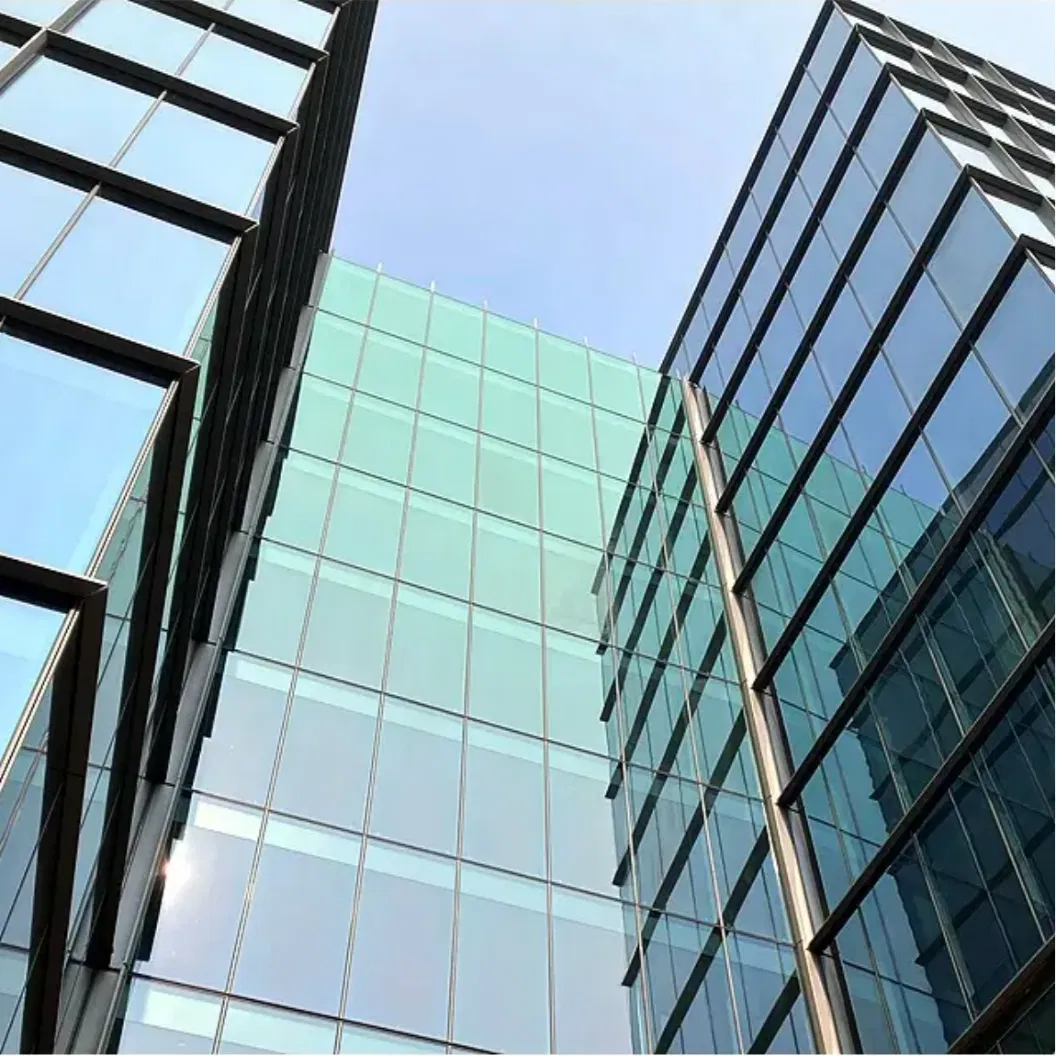 Sound-Absorbing Aluminum Frame Curtain Wall for Facade Building Cladding