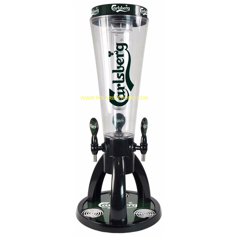 Brand Beer Advertising Tabletop Ice Tube Beer Dispenser Tower