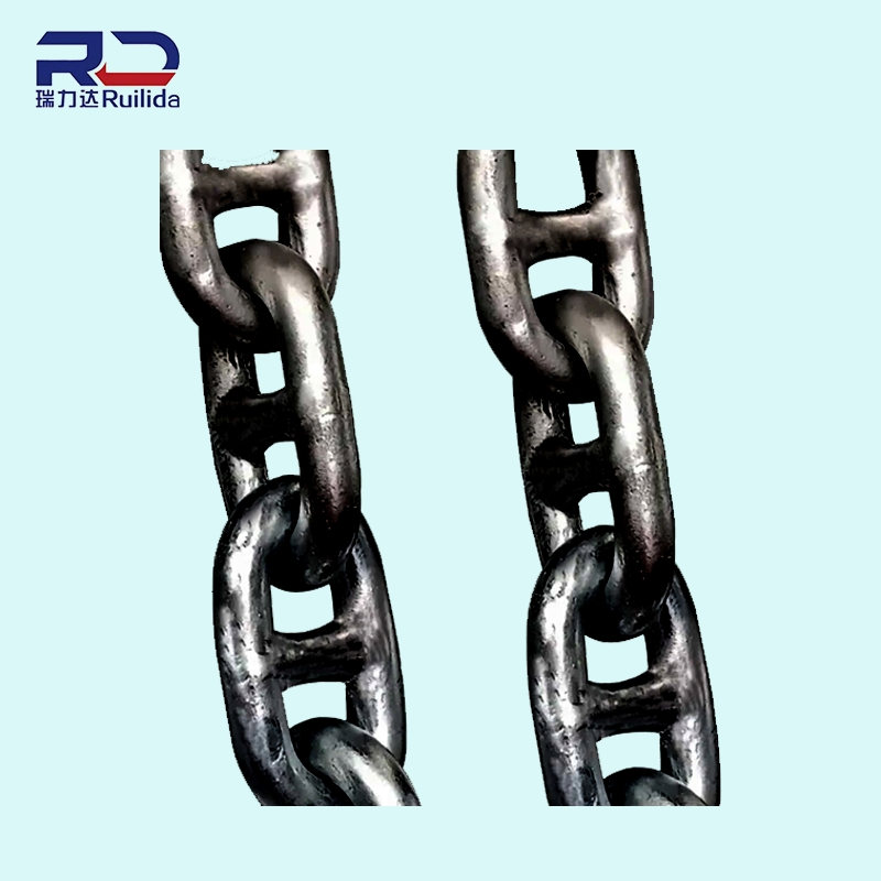 Vacuum-Carburized Stud Link Chain - 50000-Cycle Fatigue Life for Korean LNG Ships (NK)
