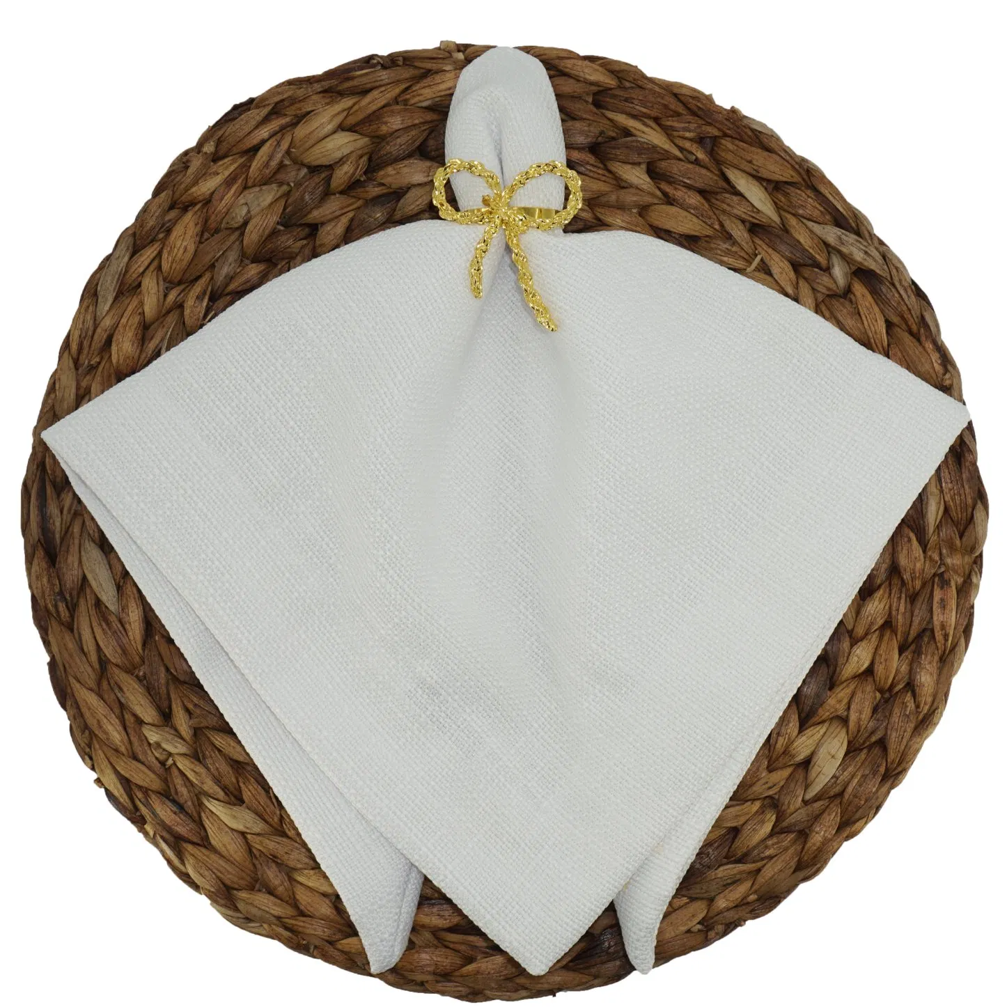 Snow Versatile Oxford Texture Table Linens & Napkins - Premium Fabric for Elegant Events