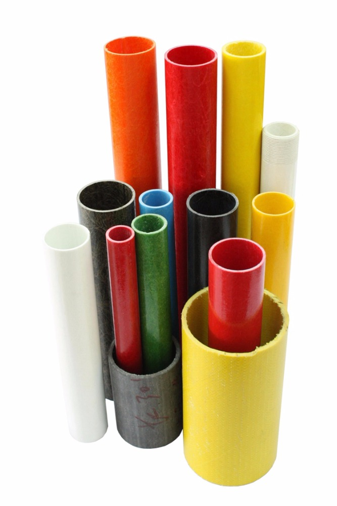 China Factory Wholesale Colorful Hollow Round Fiberglass FRP Tubes Pipes
