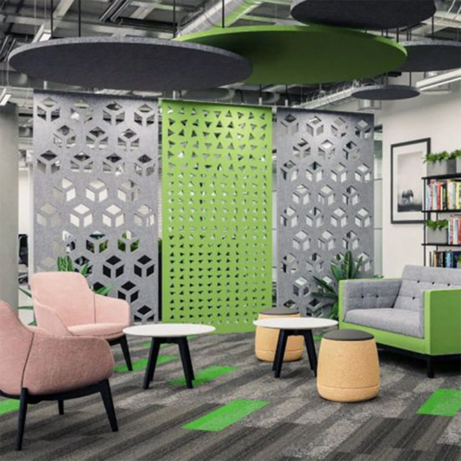 Custom Perforate Acoustical Decor Polyester Fiber Acoustic Sound-Absorbing