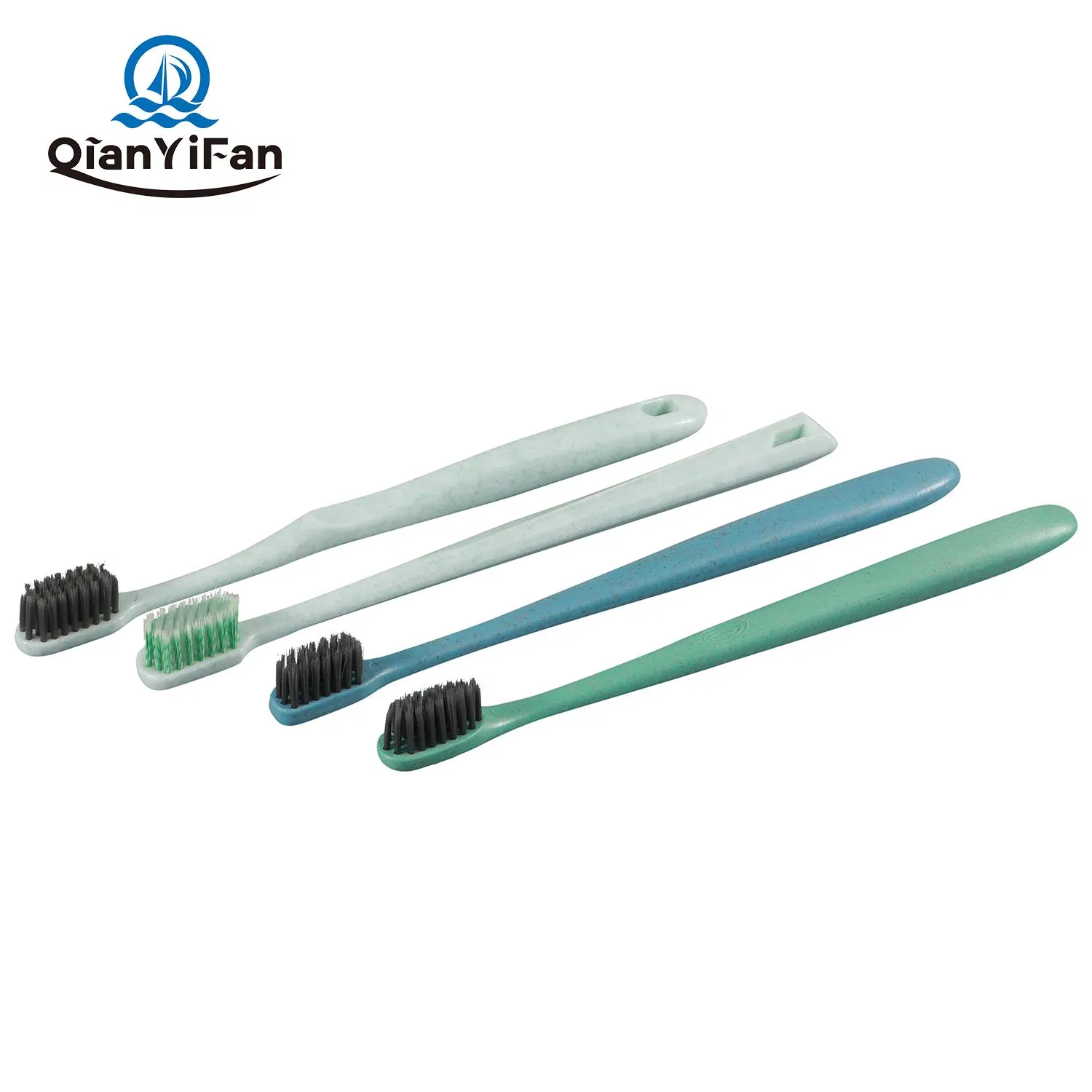 Wheat Straw Toothbrush Oral Care Toothbrush Household Toothbrush Toothbrush Comfortable Grip Toothbrush Travel Hotel Resort Disposable Toothbrush Eco-Friendly