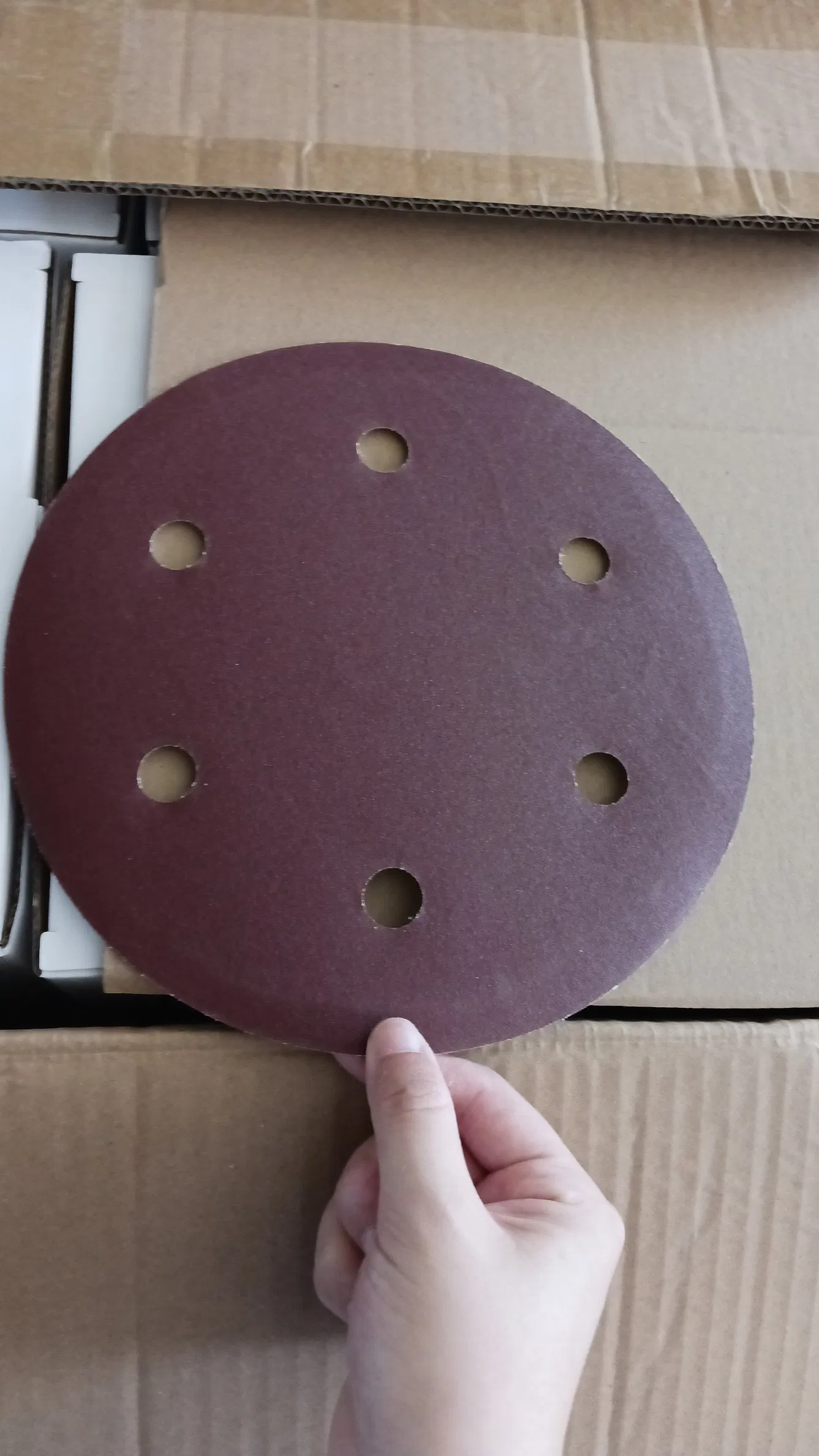 6 Hole Sander Polishing Pad Round Shape Drywall Sanding Paper Buffing Sandpaper