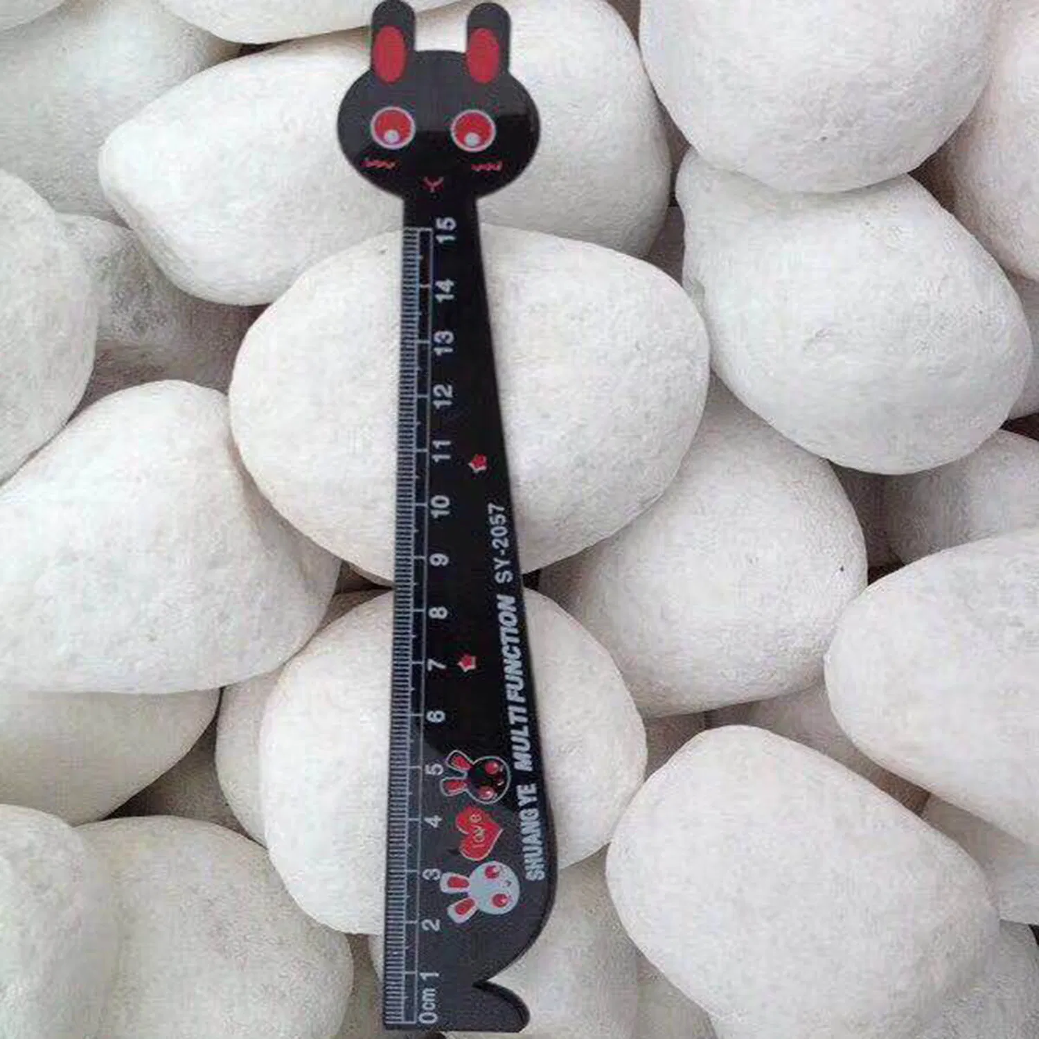 Hot Selling Natural Stone Snow White Cobble Stone for Decoration